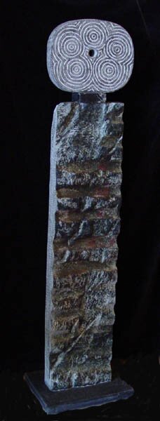 "Cloc Cosonca - Wishing Stone 23" - Metal Sculpture by Paul Braun