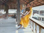 Woman Sitting On Porch - Shang Jin