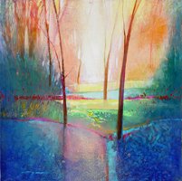 "Coppice 871" - Landscape Painting by Mark Gould