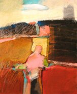 "Figure Home NM #804" - Figurative Painting by Mark Gould