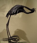 "Blix" - Welded Steel Bird Sculpture by Nina Scott-Hansen
