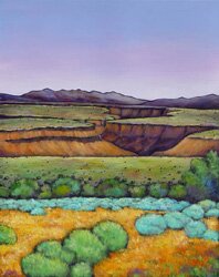 "Desert Gorge" - Southwestern Landscape Art by Johnathan Harris