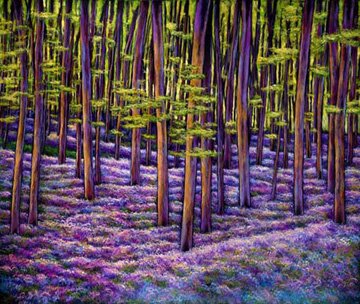 "Wildflower Dreamscape" - Landscape Painting by Johnathan Harris