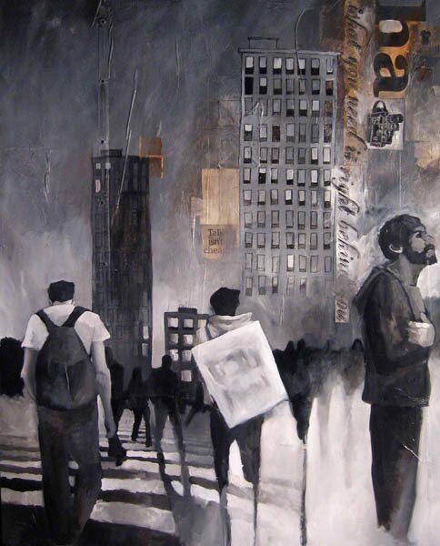 "Gather Your Thoughts" - Urban Art by Jonathan Howard