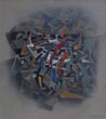 "Composition-1" - Native American Abstract Paintings by David Johns