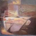 "Dancing Bamboo" - Acrylic Painting by David Johns (Navajo Artist)