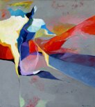 "Glance at Sunset" - Native American Abstract Art by David Johns