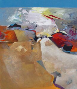 "Manifestation-Landscape" - Acrylic Painting by David Johns