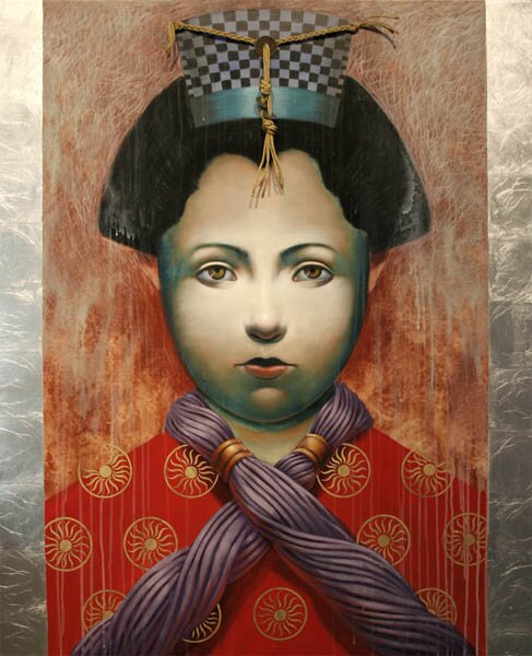 "Zen Kami" - Painting by Kathleen Kinkopf