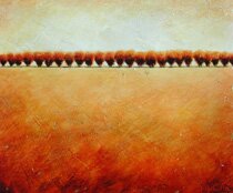 "Red Orchard" - Tree Landscapes by Ed Klink