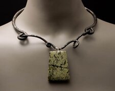 "Ancient Forest Collar" - Forged Steel Jewelry Designs by Valerie Ostenak