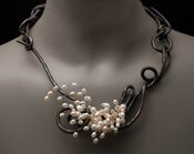 "Spring Fruit: Cherry Blossom II Collar" - Unique Jewelry Designs by Valerie Ostenak