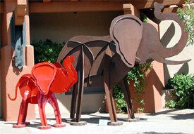 "Baby Elephant" and "Mama Elephant" - Artwork by Fred Prescott