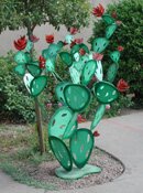 "Prickly Pear Cactus, Green" - Sculpture by Fred Prescott