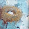 "Bird Nest and Sky #6" - Oil Painting by Cynthia Reid