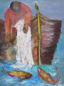 "El Pescador" - Artwork by Alfred Rogoway