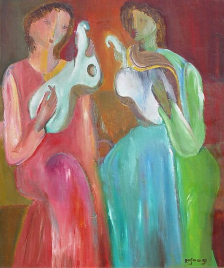 "Evening Song" - Oil Painting by Alfred Rogoway