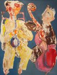 "Musical Encounter" - Oil Painting by Alfred Rogoway