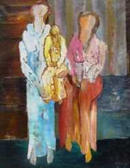 "Sister's Three" - Oil on Linen Painting by Alfred Rogoway