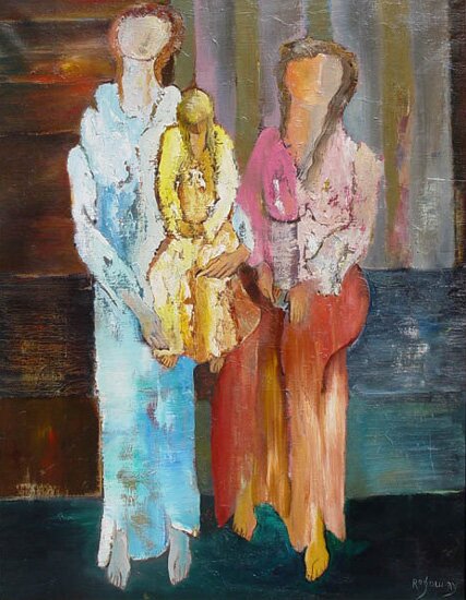 "Sister's Three" - Oil on Linen Painting by Alfred Rogoway
