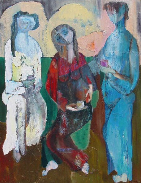 "Three Graces" - Oil Painting by Alfred Rogoway