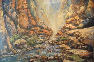 "Canyon - Oak Creek" - Landscape Paintings by Hans Schiebold