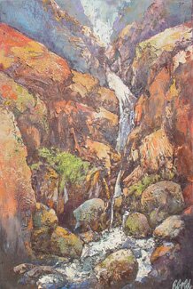 "Canyon Series #970" - Paintings by Hans Schiebold