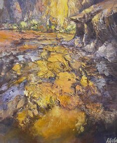 "Yellow Canyon Light" - Landscape Art by Hans Schiebold