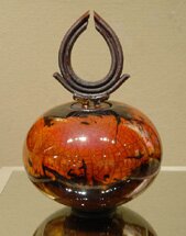 "Small Lidded Pot 182" - Ornate Ceramics by Bob Smith