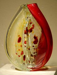 "Pashmina" - Unique Hand-Blown Glass by Randi Solin