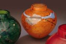 "Sahara Emperor Bowls" - Glass Sculpture by Randi Solin