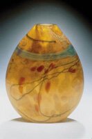 "Sahara Flat Vessel" - Glass Sculpture by Randi Solin