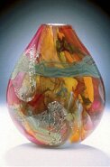 "Shard Flat Vessel" - Artwork by Randi Solin, A Featured Artist at the Lanning Gallery [Sedona, Arizona]