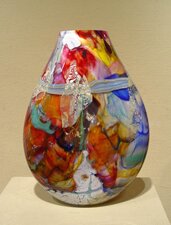 "Shard Flat Vessel" - Glass Sculpture by Randi Solin
