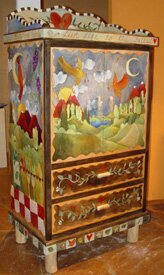 "Armoire/TV Cabinet" - Original Artistic Furniture by Sticks Furniture