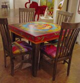"36 inch Square Table and Chairs" - Artistic Furniture by Sticks Furniture
