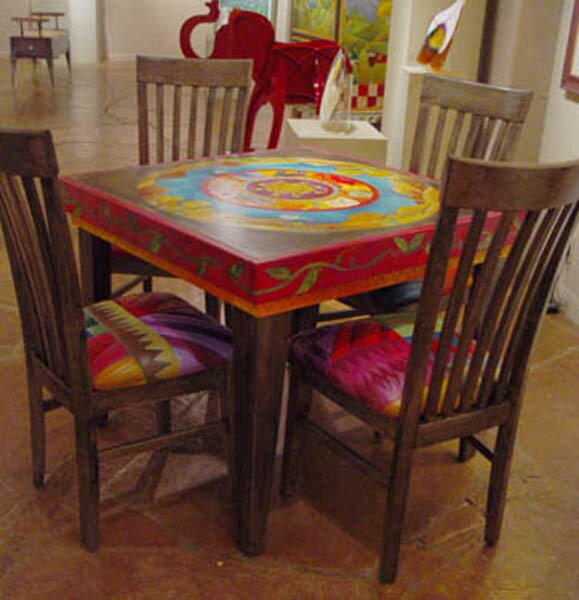 "36 inch Square Table and Chairs" - Artistic Furniture by Sticks