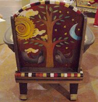 "Chair and Ottoman" - Original Artistic Furniture by Sticks Furniture