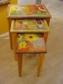 "3 Nesting Tables" - Original Artistic Furniture by Sticks Furniture