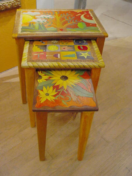 "3 Nesting Tables" - Original Artistic Furniture by Sticks