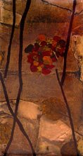 "Hydrangea Petals in the Woods A & B" - Artwork by Gail Taylor