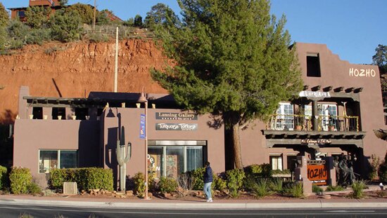 Lanning Gallery - Outside photo of our fine arts gallery in Sedona, Arizona.