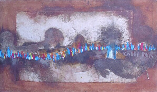 "The Day of Feast" - Painting by Abdoul Boly