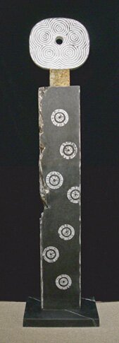 "Clos Cosonca - Wishing Stone 29" - Steatite Sculpture by Paul Braun