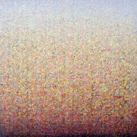 "Red Gist" - Abstract Painting by Richard Bruland