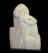 "Endearment" - Marble Sculpture by Kathleen Caricof