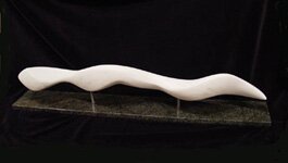 "River" - Flowing Granite Sculpture by Kathleen Caricof