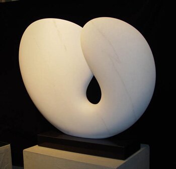"The Seed I" - Marble Sculpture by Kathleen Caricof