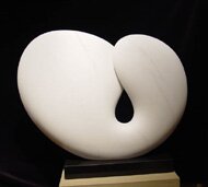 "The Seed I" - Marble Sculpture by Kathleen Caricof
