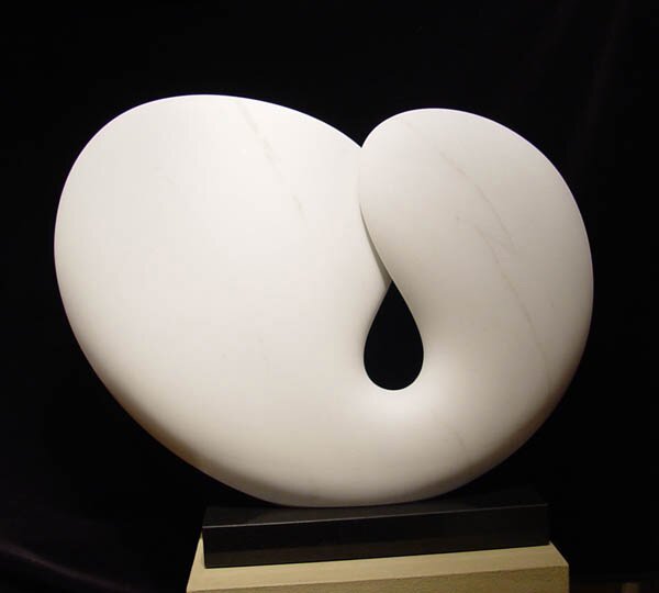 "The Seed I" - Marble Sculpture by Kathleen Caricof
